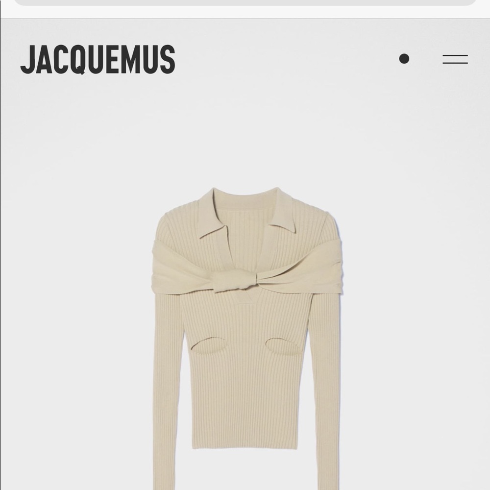 Jacquemus La Montagne cutout knit sweater - Picture 2 of 5